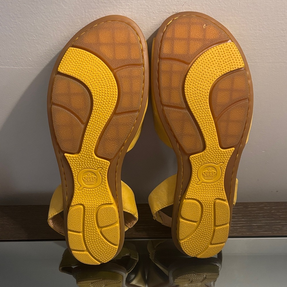 Born Yellow Open-Toe Slingback Sandals - Picture 3 of 3